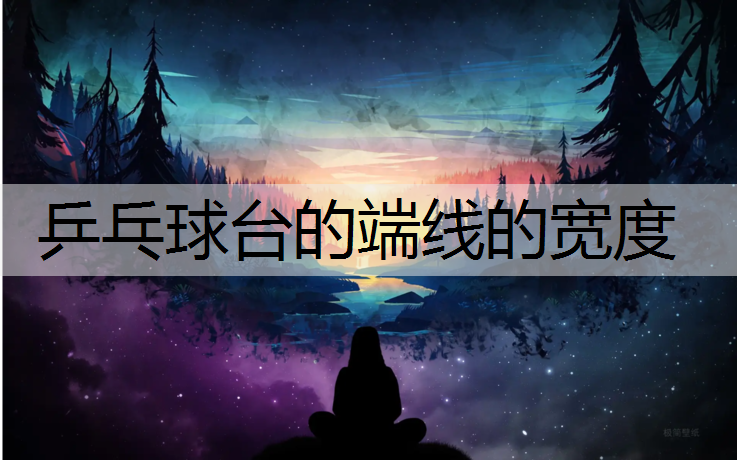 乒乓球台的端线的宽度